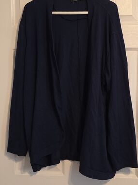 BloomChic Navy Open-Front Cardigan